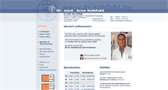 Desktop Screenshot of dr-kohfahl.de