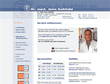 Tablet Screenshot of dr-kohfahl.de